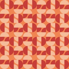 Rounded abstract seamless pattern - accent for any surfaces.