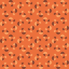 Rounded abstract seamless pattern - accent for any surfaces.