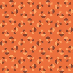 Rounded abstract seamless pattern - accent for any surfaces.