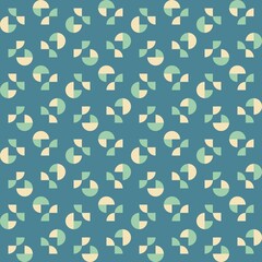 Rounded abstract seamless pattern - accent for any surfaces.