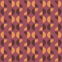 Rounded abstract seamless pattern - accent for any surfaces.