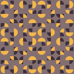 Rounded abstract seamless pattern - accent for any surfaces.