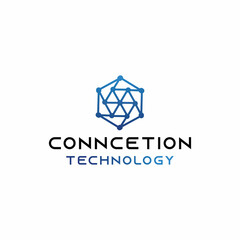 Network Connection logo Technology for bussines