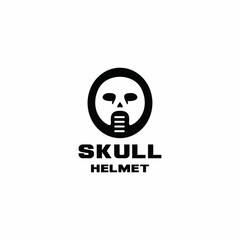 skull helmet logo motorbike for expedition