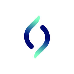 S letter abstract logo design