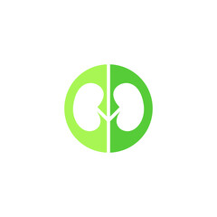 heart green eco icon