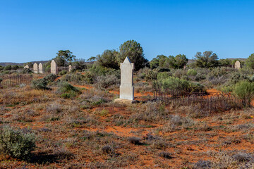 Cemetery in outback Australia.