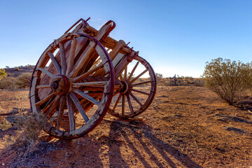 Obraz premium Abandoned mining settlement in outback Australia.