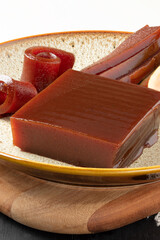 Brazilian goiabada, traditional sweet made with guava.