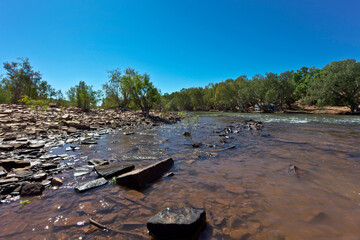 The Victoria River in outback Northern Territory in Austrtalia.