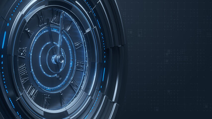 Time News, User Interface HUD, Global connections, HUD technological futuristic intro, SciFi data panel, Digital infographic elements, 2D, CG, Broadcast intro