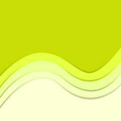green wavy background icon template