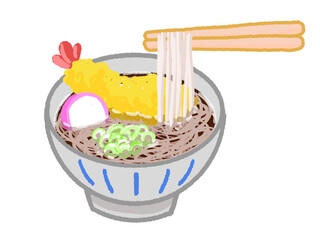 天ぷらそば
