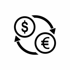 money swap icon, money swap vector sign symbol