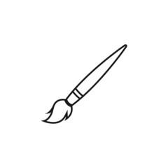 paint brush icon design template vector