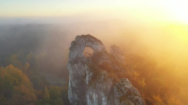 misty morning in the mountains