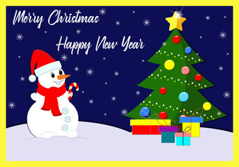 Christmas cards for decorative design. Illustration for celebration design.  New year invitation card. Happy new year greeting card. 