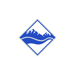 illustration of a symbol of the mountain