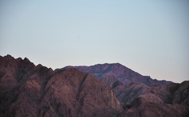 sunset in the mountains