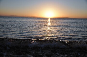 Fototapeta premium sunset over the sea