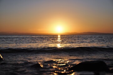 Fototapeta premium sunset on the sea
