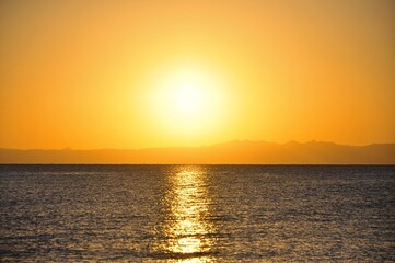 Obraz premium sunset over the sea