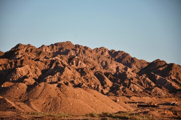 sunset in the desert