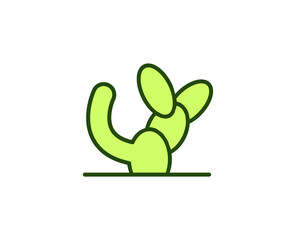 Cactus premium line icon. Simple high quality pictogram. Modern outline style icons. Stroke vector illustration on a white background. 