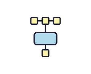 Algorithm premium line icon. Simple high quality pictogram. Modern outline style icons. Stroke vector illustration on a white background. 