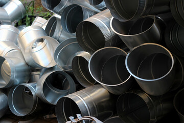 many pipes steel pipe drain