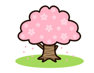 かわいい桜の木