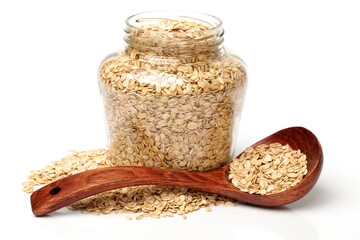 scattered rolled oats