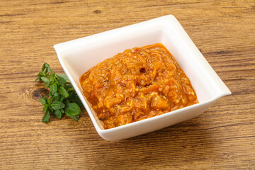 Caucasian cuisine - Mangal salad with vegetables
