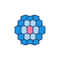 Artificial Intelligence AI Brain vector concept colored icon