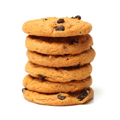 Cookies on a white background