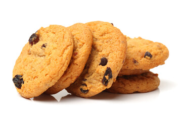 Cookies on a white background