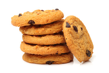 Cookies on a white background