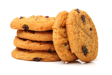 Cookies on a white background
