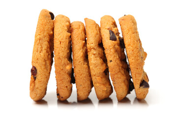 Cookies on a white background