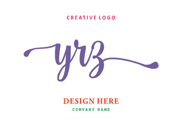 YRZ lettering logo is simple, easy to understand and authoritative