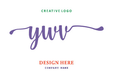 YWV lettering logo is simple, easy to understand and authoritative