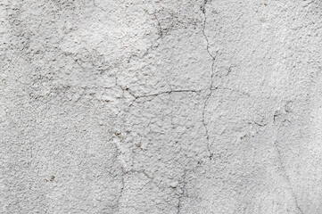 White wall texture for background. Cracked wall