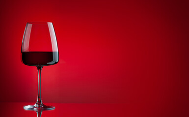Red wine glass