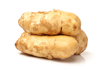 New potato isolated on white background 