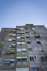 old building seen from below