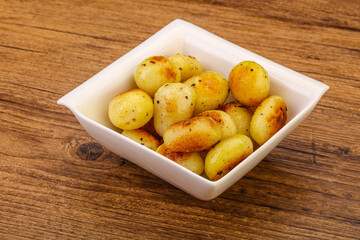 Roasted baby potato in the bowl