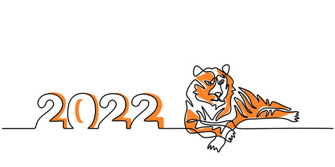 Continuous one line of a 