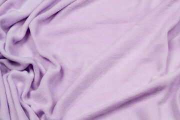 Fleece fabric  top view. Texture of textile fleece bedspread.	
