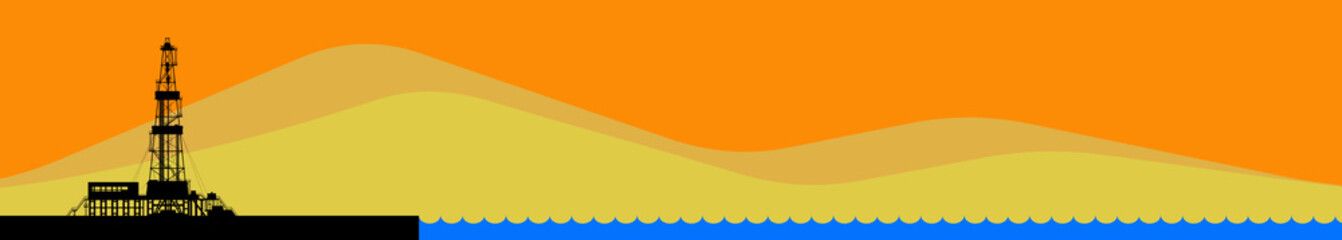 Obraz premium Oil and gas production in Arab countries.