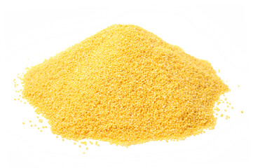 Millet on white background